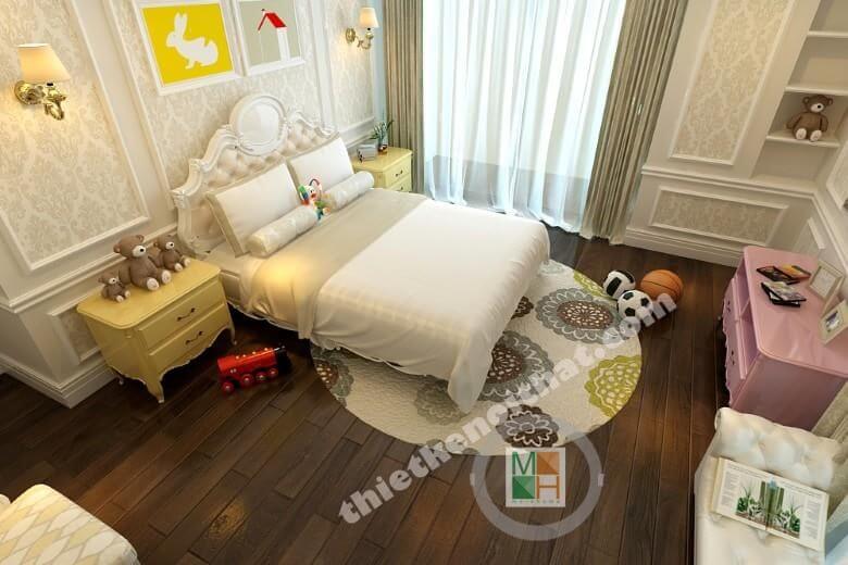 Thiết kế nội thất chung cư royal city tân cổ điển